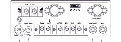 Ahuja DPA-370 PA Amplifier