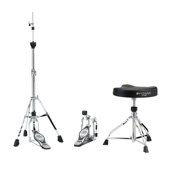 TAMA HED3G – 3-Piece Hardware Kit | Black and Chrome