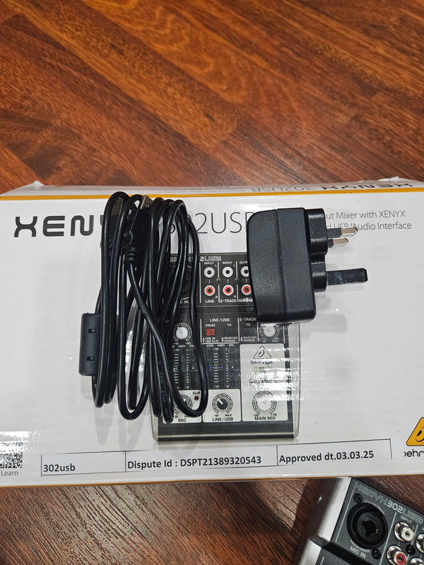 Behringer 302USB Mixer (B-Stock) – 5-CH, USB Audio Interface