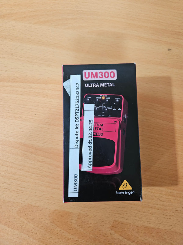 Behringer UM300 (B-Stock)- Guitar Effects Pedal Ultra Metal Stomp Box