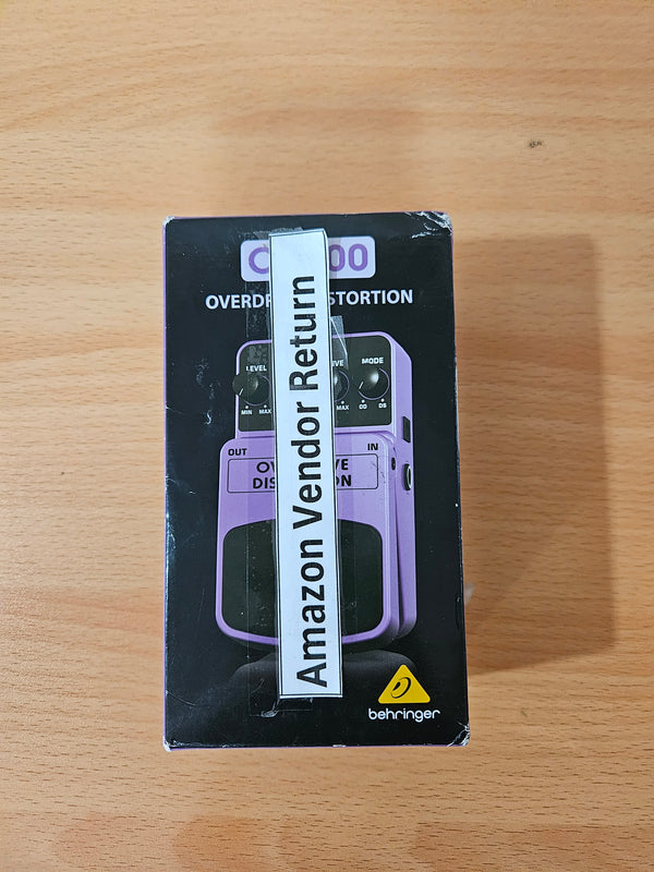 Behringer OD300 (B-Stock)- Guitar Effects Pedal 2-Mode Overdrive/Distortion