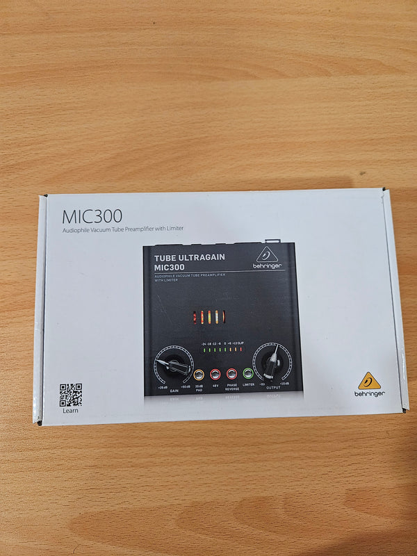 Behringer MIC300 (B-Stock)- Audiophile Vacuum Tube Preamplifier with Limiter