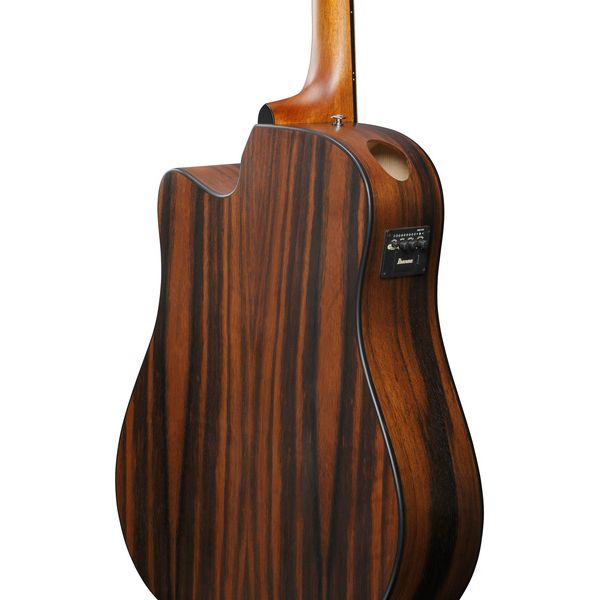 Ibanez Advanced Acoustic AAD70CE Electro-Acoustic Guitar - Transparent Charcoal Burst (AAD70CETBN)