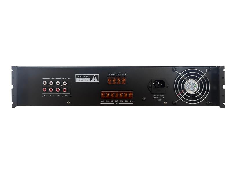 Hikvision DS-QAE0A240G1-VB6 240W 6-Zone Analog Amplifier