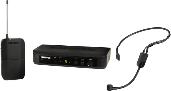 Shure BLX14UK/P31X-K14 Handheld Wireless System, BLX4 Receiver, Cardioid Condenser Headset Microphone