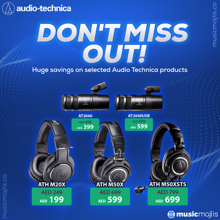 Upto 20% Discount on Audio Technica Headphones & Microphones