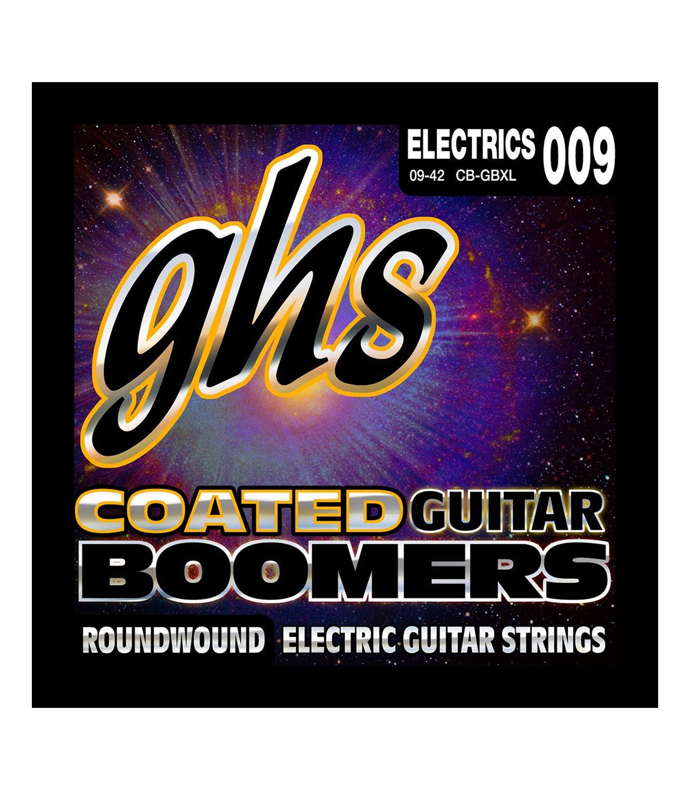 GHS CBGBXL Electric Guitar String Set Coated Boomers- Extra Light 0.09 - 0.42 Gauge