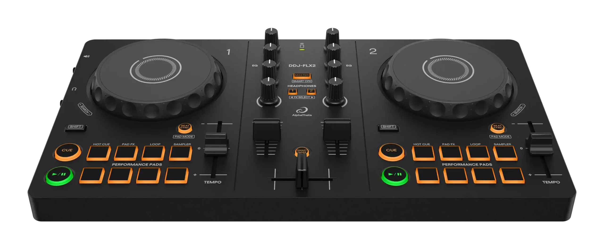 AlphaTheta DDJ-FLX2 Compact 2-channel DJ controller