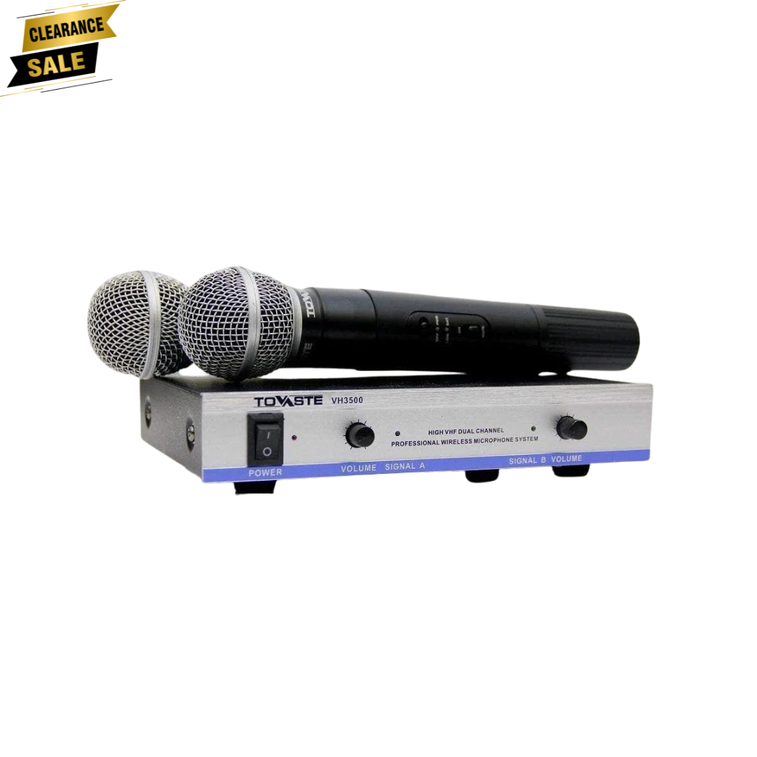 Tovaste VH3500 Dual Handheld Wireless VHF Microphone