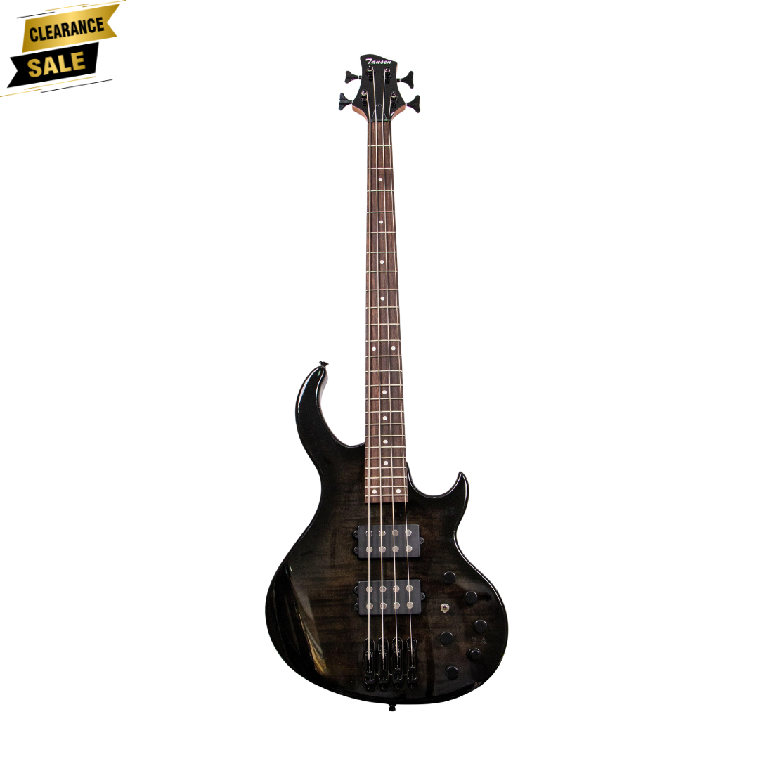 Tansen B444BK Guitar Bass Electric 4-String Laurel Fingerboard HH Pickups
