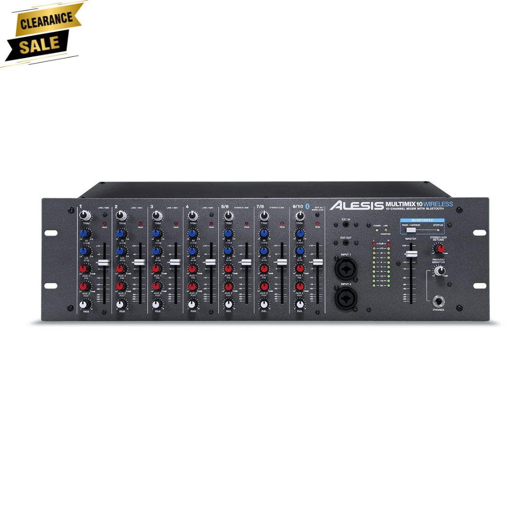 Alesis MM10W 10-Channel Rackmount Mixer with Bluetooth Wireless