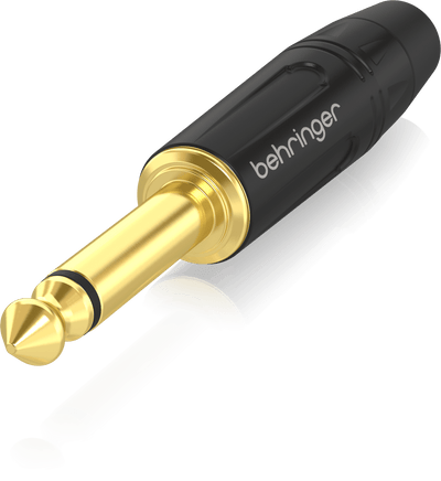 Behringer 4MGBK Professional 1/4" TS Male Gold Connector