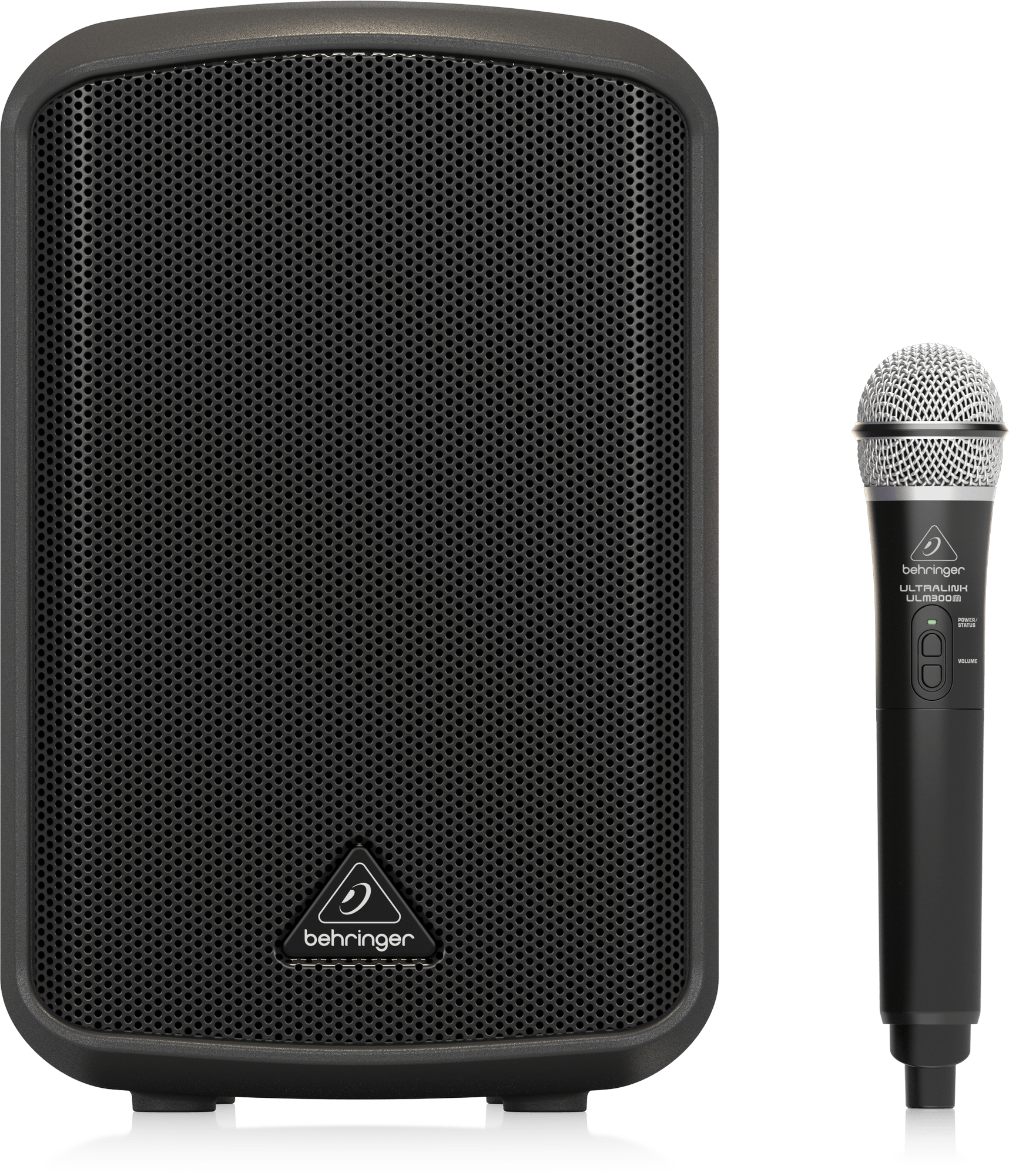 Behringer Europort MPA100BT All-in-One Portable 100-Watt Speaker with Wireless Microphone, Bluetooth Connectivity and Battery Operation