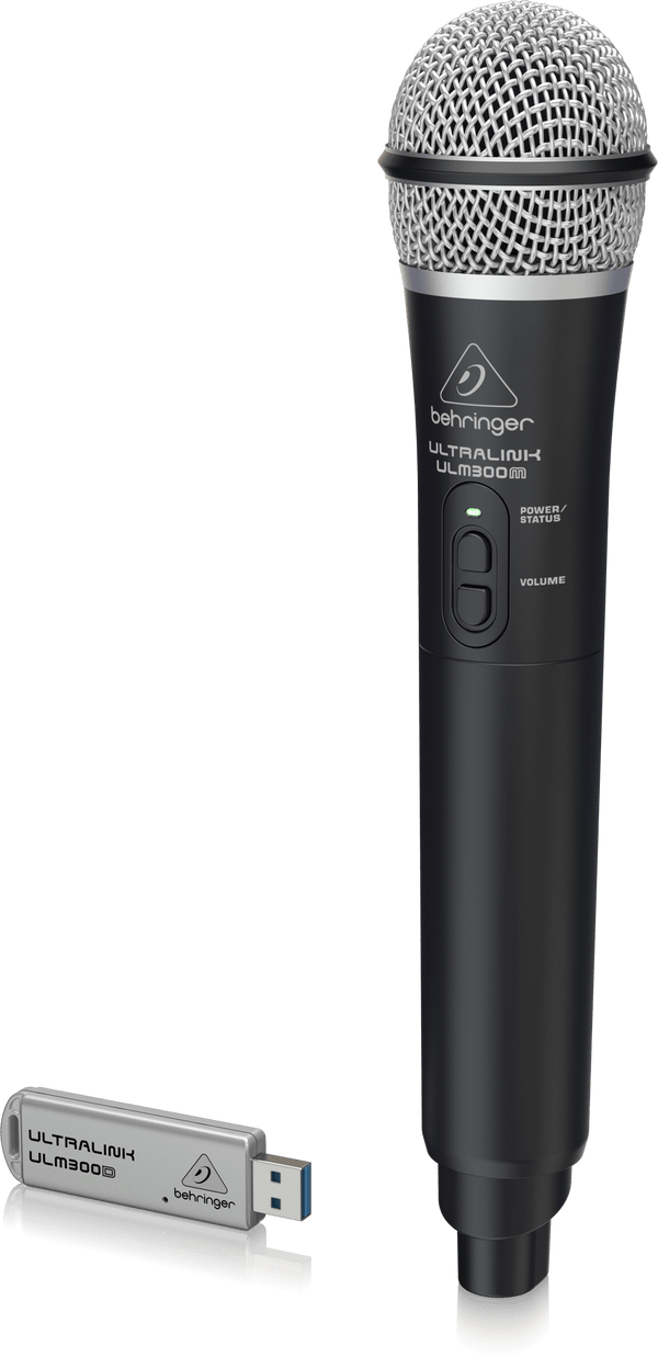Behringer ULM300USB High-Performance 2.4 GHz Digital Wireless System with Handheld Microphone and Dual-Mode USB Receiver
