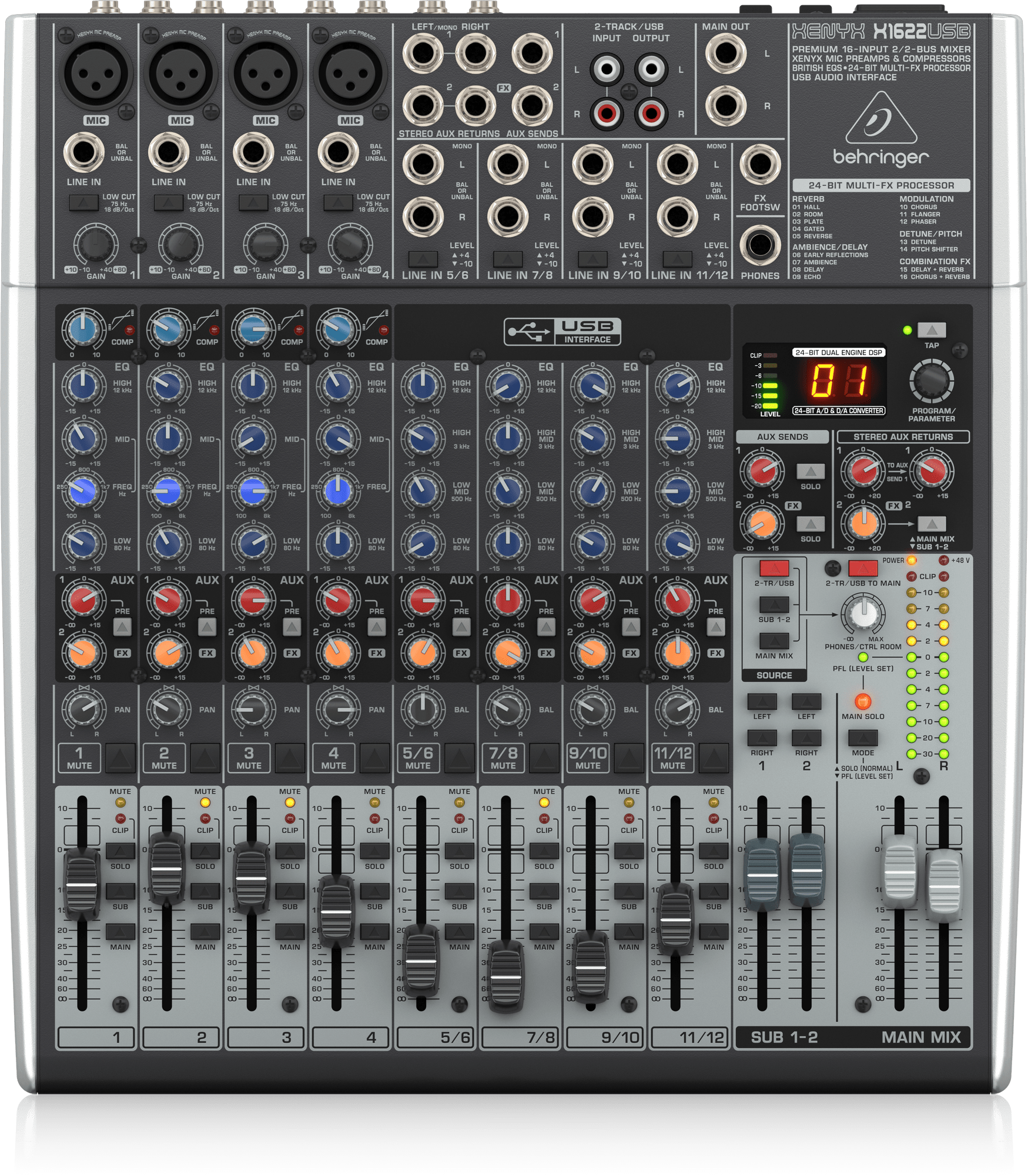 Behringer Xenyx X1622USB Analog Mixer