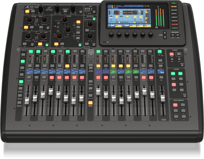 Behringer X32 COMPACT Compact 40-Input, 25-Bus Digital Mixing Console with 16 Programmable Midas Preamps, 17 Motorized Faders,-Channel LCD's, 32-Channel Audio Interface and iPad/iPhone Remote Control