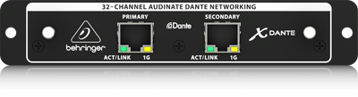 Behringer X-DANTE High-Performance 32-Channel Audinate Dante Expansion Card for X32