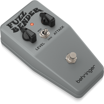 Behringer FUZZ BENDER Vintage 60s Style Fuzz Pedal with Custom Bias Mod Switch