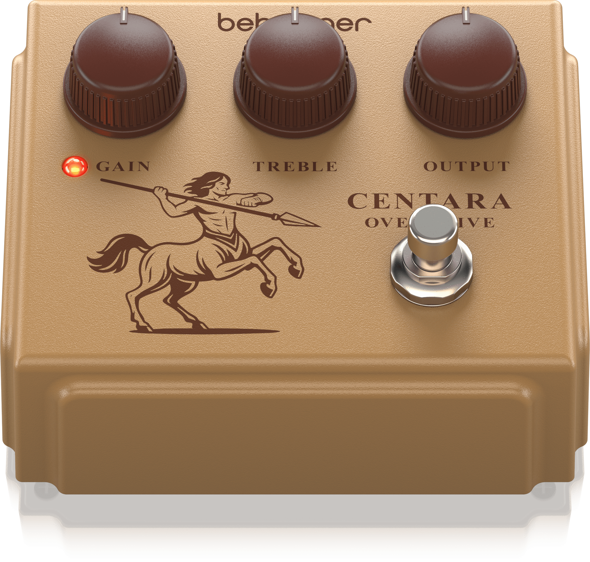 Behringer CENTAUROVERDRIVE Legendary Transparent Boost Overdrive with Huge Dynamic Range, Gain on Tap and Soft Clipping Germanium Diodes