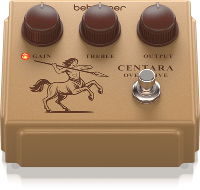 Behringer CENTAUROVERDRIVE Legendary Transparent Boost Overdrive with Huge Dynamic Range, Gain on Tap and Soft Clipping Germanium Diodes