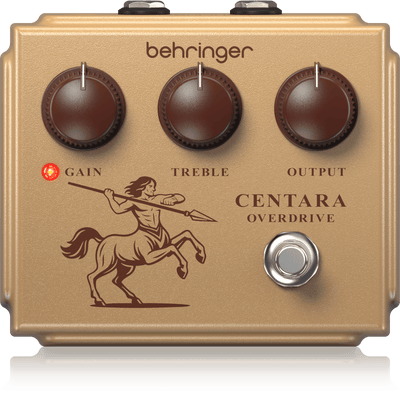 Behringer CENTAUROVERDRIVE Legendary Transparent Boost Overdrive with Huge Dynamic Range, Gain on Tap and Soft Clipping Germanium Diodes