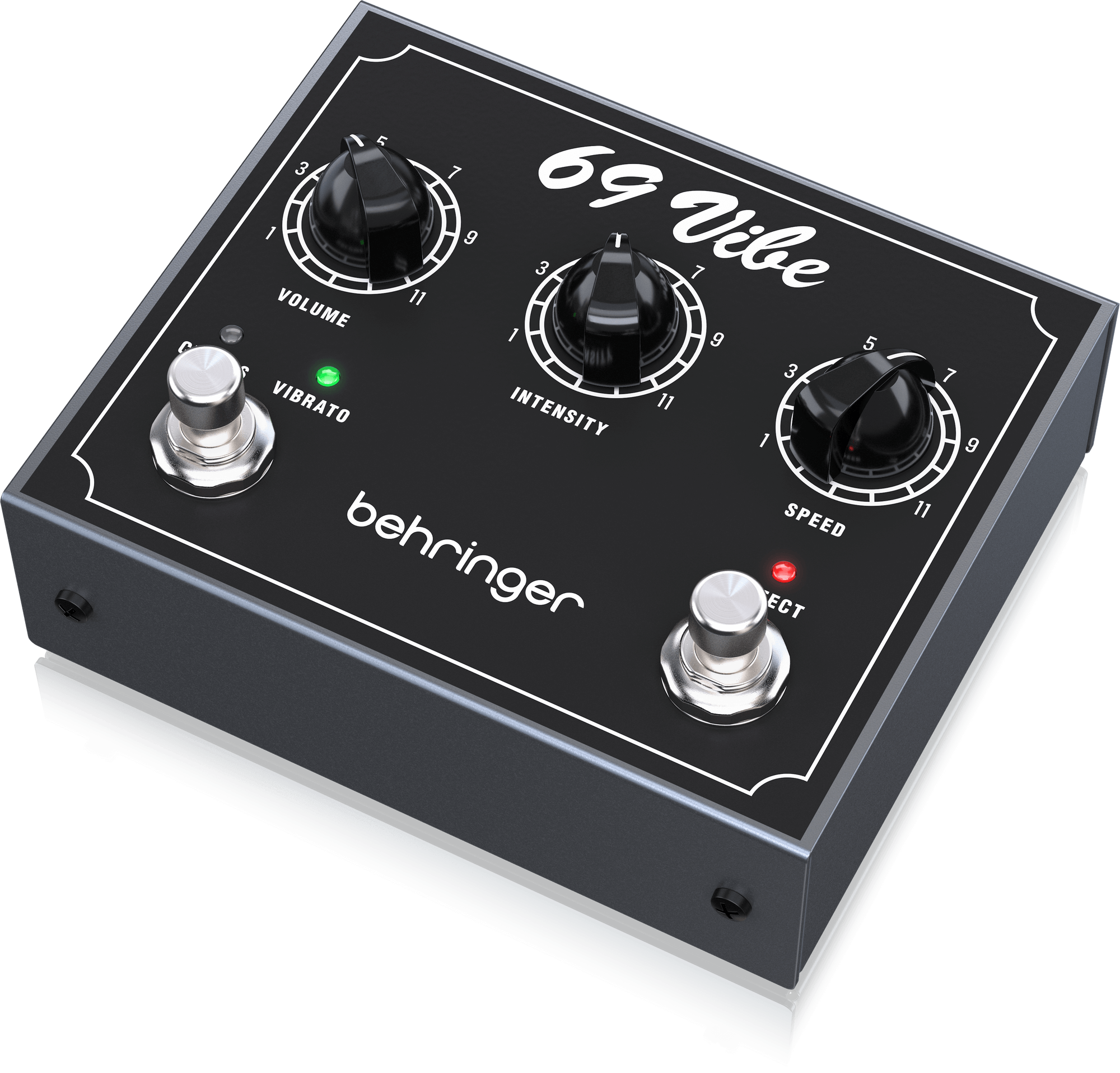 Behringer Vintage ’69 Vibe Pedal with Footswitchable Modes, Onboard Speed Control and Dual Inputs