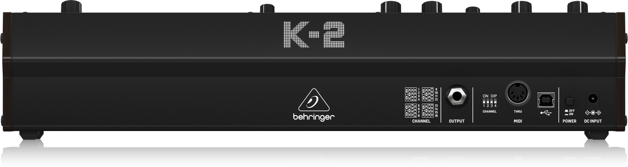 Behringer K-2 MKII Analog and Semi-Modular Synthesizer with Dual VCOs, Ring Modulator, External Signal Processor, 16-Voice Poly Chain and Eurorack Format