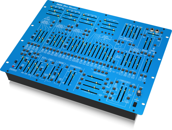 Behringer 2600BLUEMARVIN Special Edition Semi-Modular Analog Synthesizer with 3 VCOs, Multi-Mode VCF and Spring Reverb in 8U Rack-Mount Format