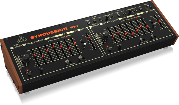 Behringer SYNCUSSIONSY1 Classic Dual Analog Percussion Synthesizer with 6 Oscillator Modes and Eurorack Format