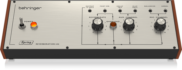 Behringer SPRINGREVERBERATION646 Legendary Spring Reverb with Overload Circuit in Eurorack Format