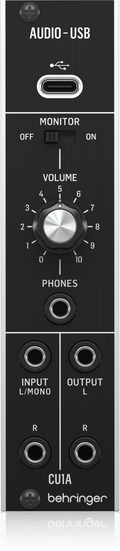 Behringer CU1A Ultra-Low Latency 2 In/2 Out USB/Audio Interface for Eurorack