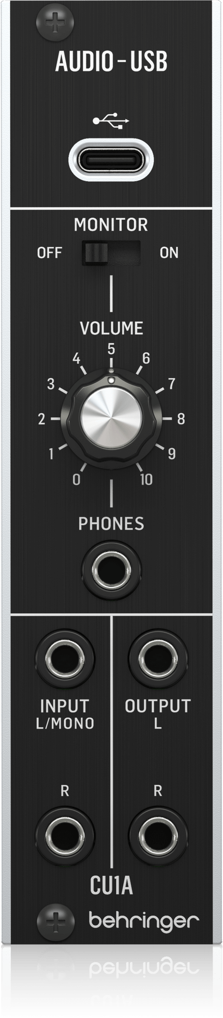 Behringer CU1A Ultra-Low Latency 2 In/2 Out USB/Audio Interface for Eurorack
