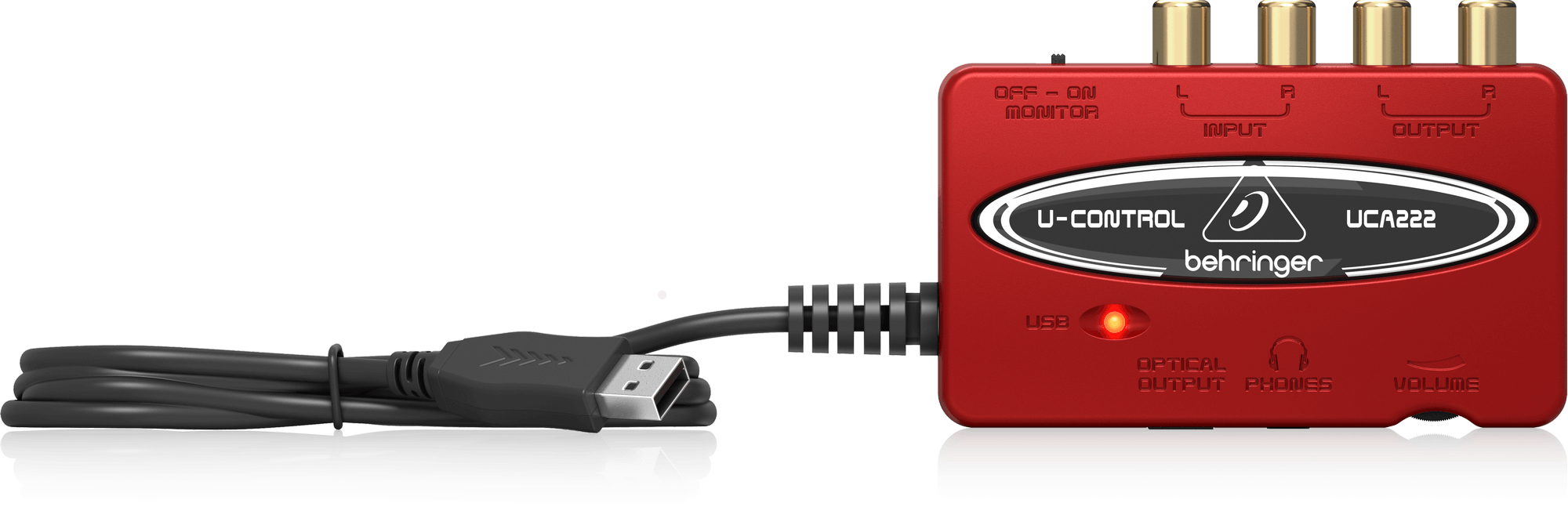 Behringer UCA222 Ultra-Low Latency 2 In/2 Out USB Audio Interface with Digital Output