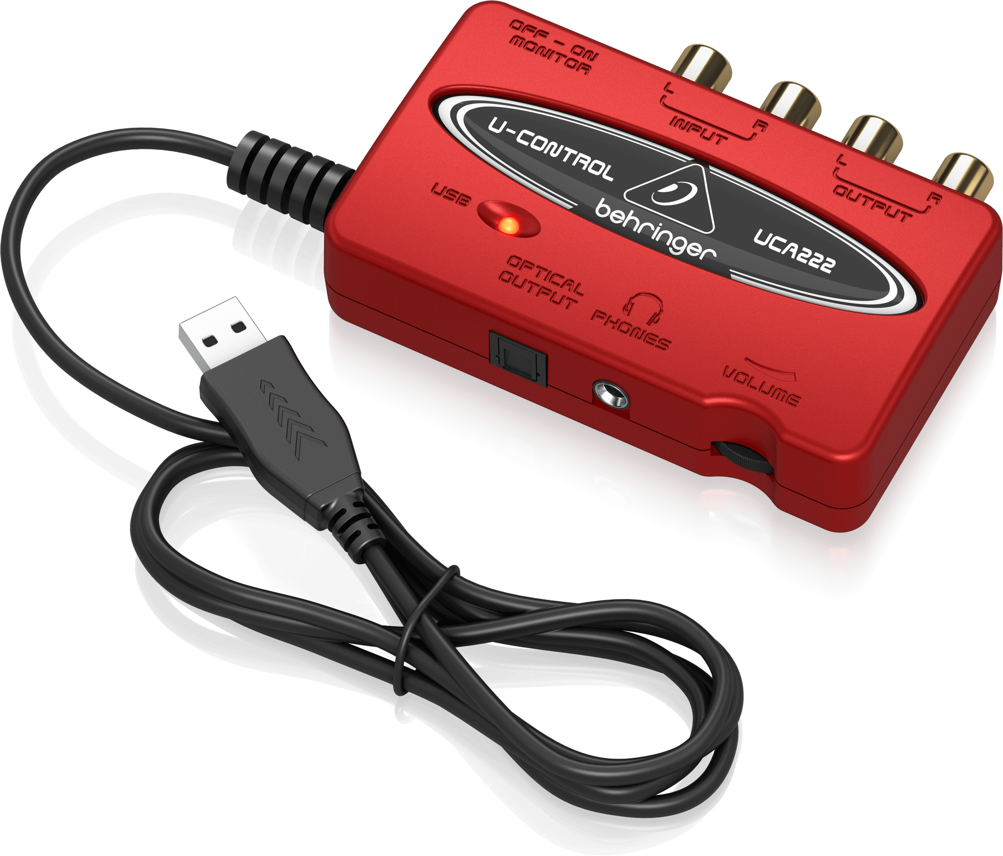 Behringer UCA222 Ultra-Low Latency 2 In/2 Out USB Audio Interface with Digital Output