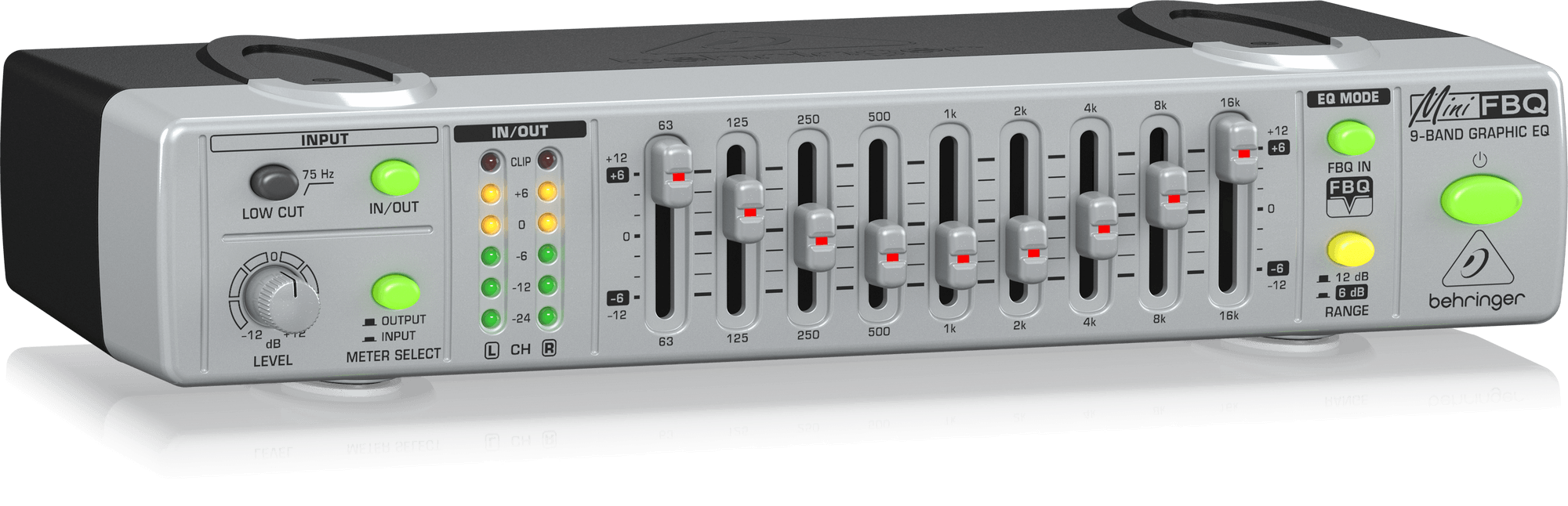 Behringer FBQ800 Ultra-Compact 9-Band Graphic Equalizer with FBQ