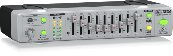 Behringer FBQ800 Ultra-Compact 9-Band Graphic Equalizer with FBQ