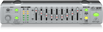 Behringer FBQ800 Ultra-Compact 9-Band Equalizer مع FBQ