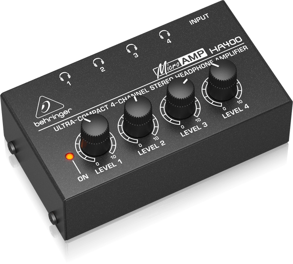 Behringer - HA400 Ultra-Compact 4-Channel Stereo Headphone Amplifier