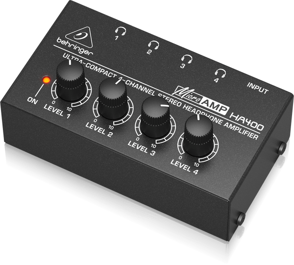 Behringer - HA400 Ultra-Compact 4-Channel Stereo Headphone Amplifier