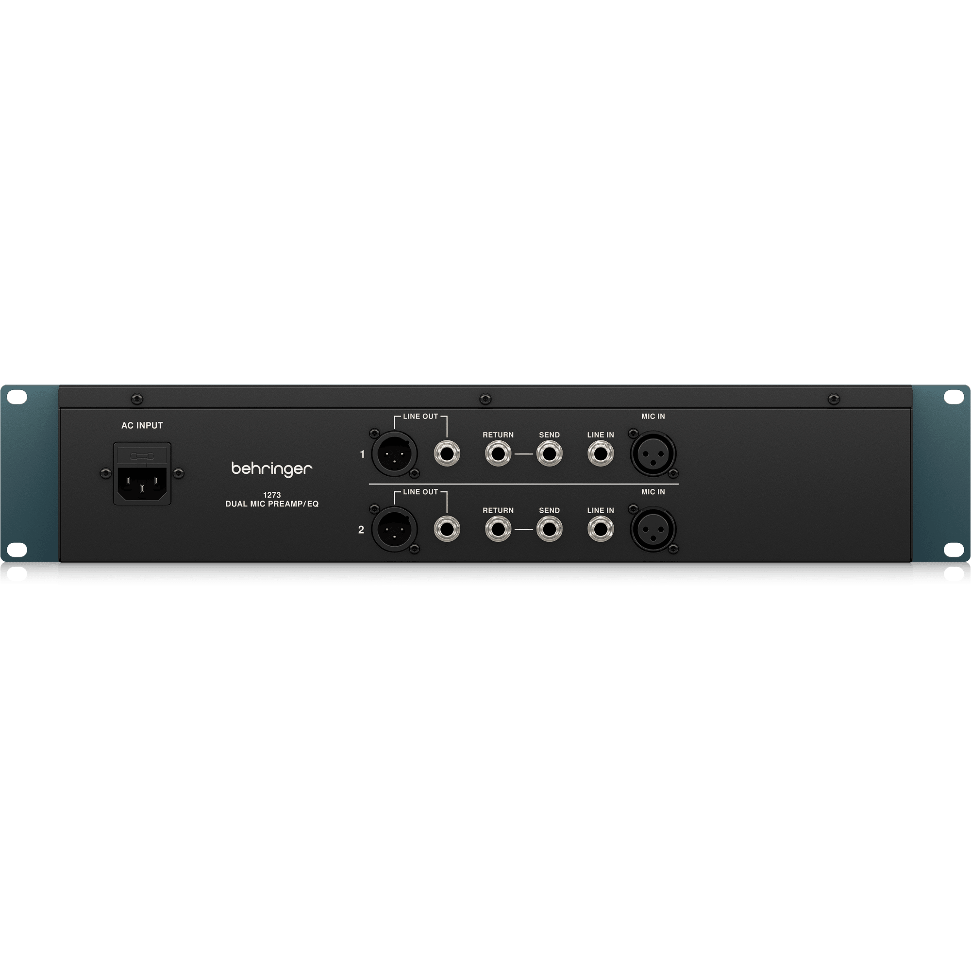 Behringer 1273 2-Channel Microphone Preamplifier with 3-Band Equalizers and Custom-Built Midas Transformers