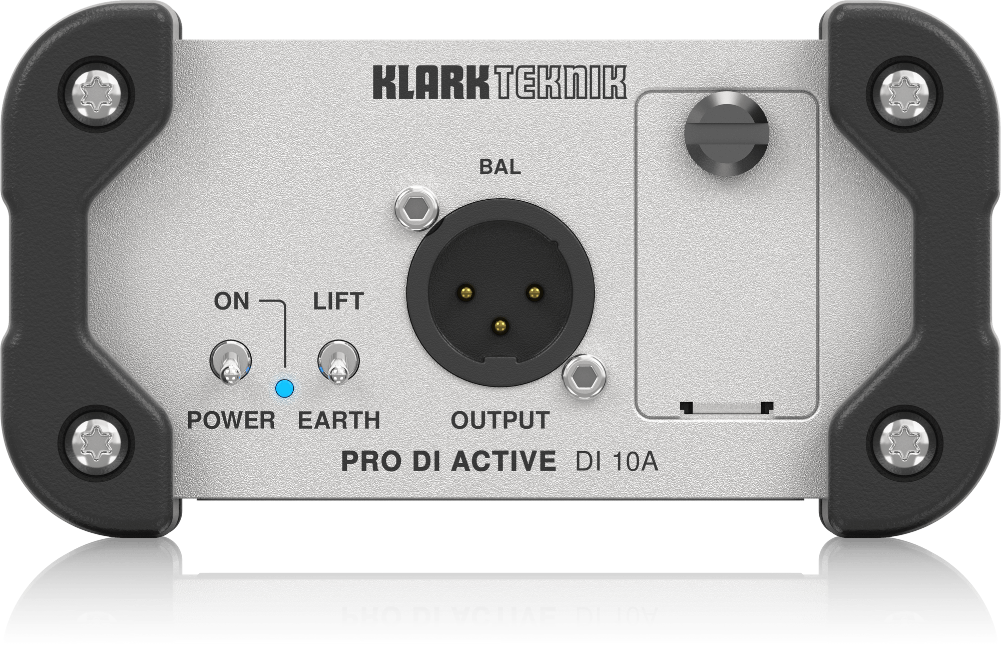 Klark Teknik DI10A Active DI Box with Midas Transformer, Extended Dynamic Range and Phantom/Battery Operation