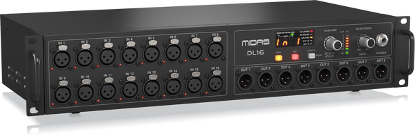 Midas DL16 16 إدخال و 8 مرحلة مرحلة الإخراج مع 16 midas mic preamps