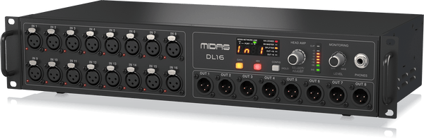 Midas DL16 16 إدخال و 8 مرحلة مرحلة الإخراج مع 16 midas mic preamps