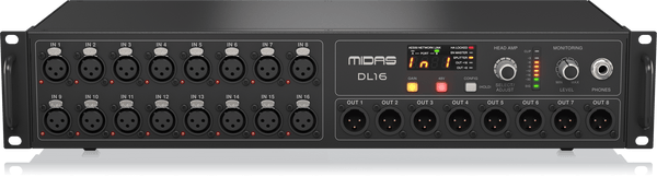 Midas DL16 16 إدخال و 8 مرحلة مرحلة الإخراج مع 16 midas mic preamps