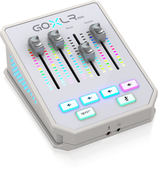 TC Helicon Goxlrmini White USB Prearing Mixer مع واجهة USB/Audio