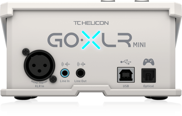 TC Helicon Goxlrmini White USB Prearing Mixer مع واجهة USB/Audio