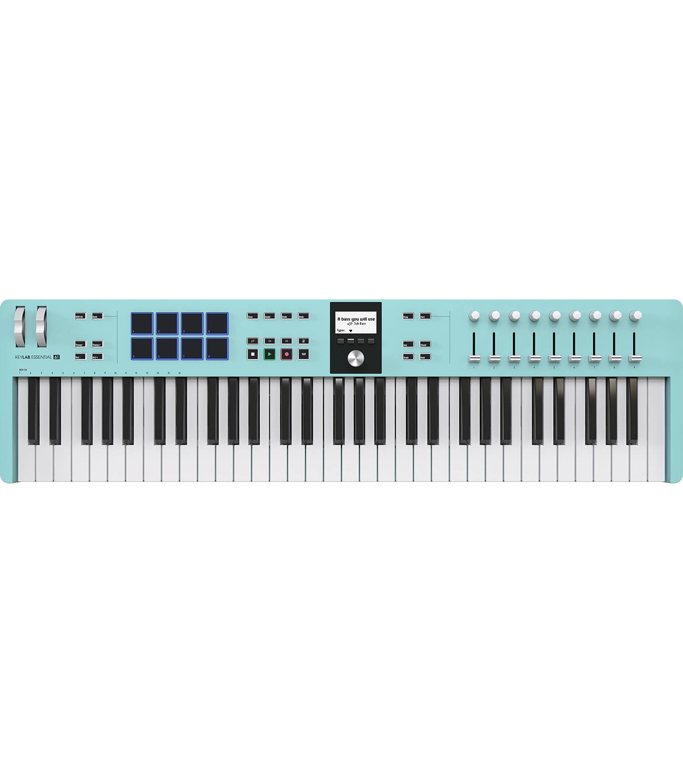 Arturia KeyLab Essential mk3 49-Key Universal MIDI Controller (Aquamarine)