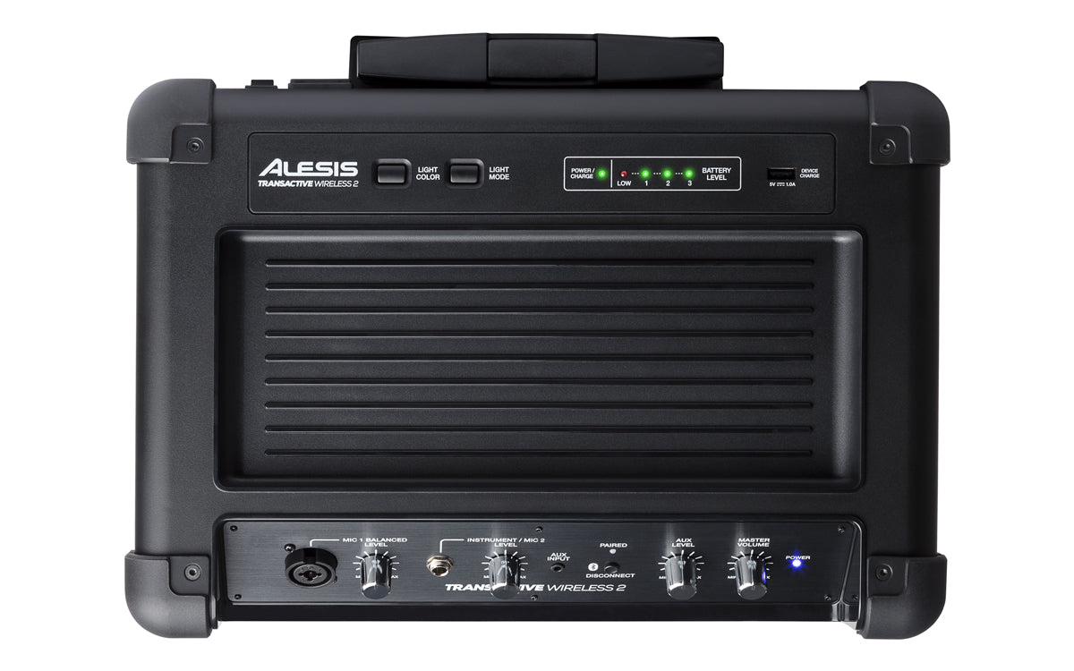 Alesis TransActive Wireless 2 Portable Rechargeable Bluetooth Speaker with Lights