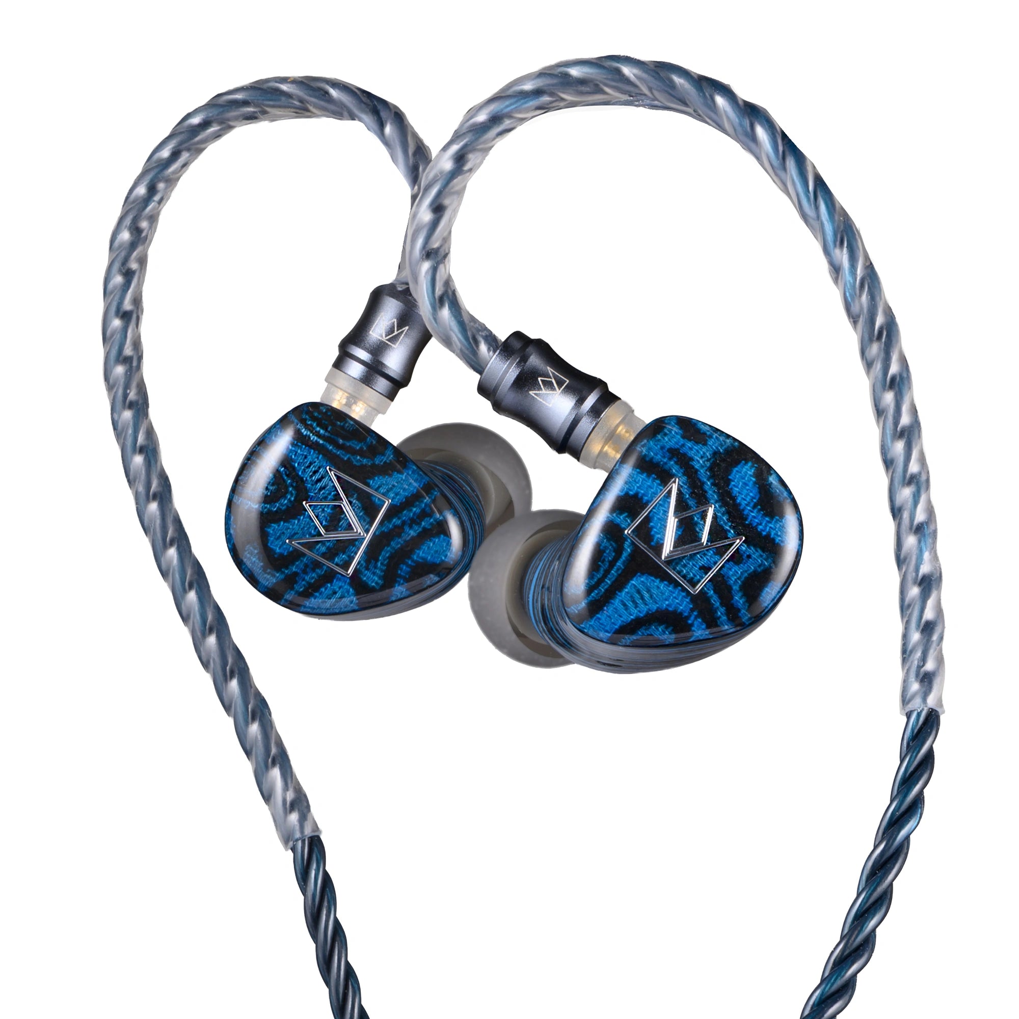 Noble Audio Iris In-Ear Headphone, Premium Hi-Fi Earphones with Full-Range Sound, Controlled Bass, OCC Detachable Cable, 3.5mm & 4.4mm Connectors, Blue | Iris