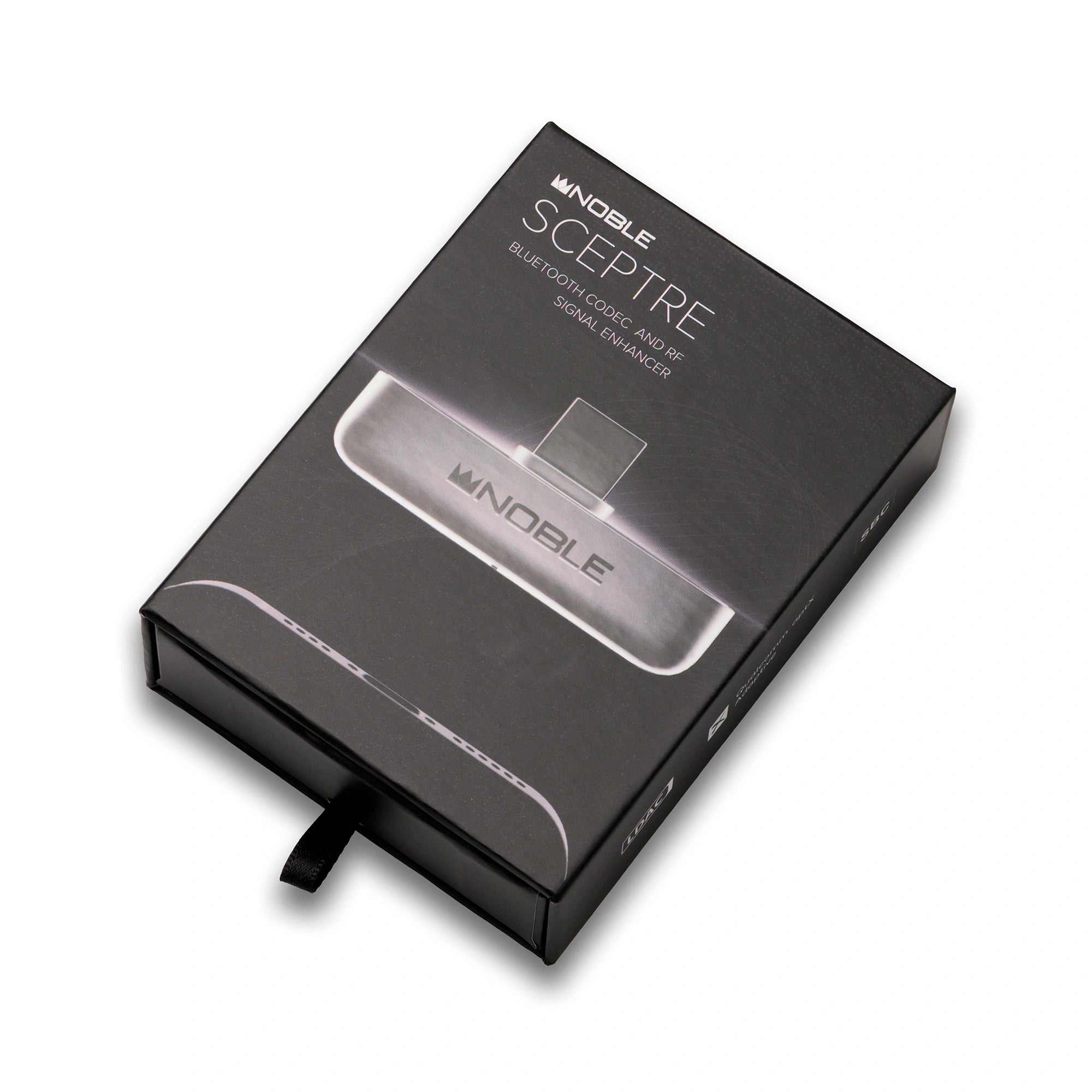 Noble Audio Sceptre Silver bluetooth transmitter with usb-c connector